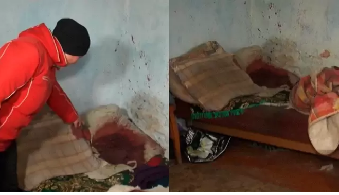 Кров на подушках: біля Рівного чоловік до півсмерті побив жінку, яка зрадила йому з сином (ВІДЕО)