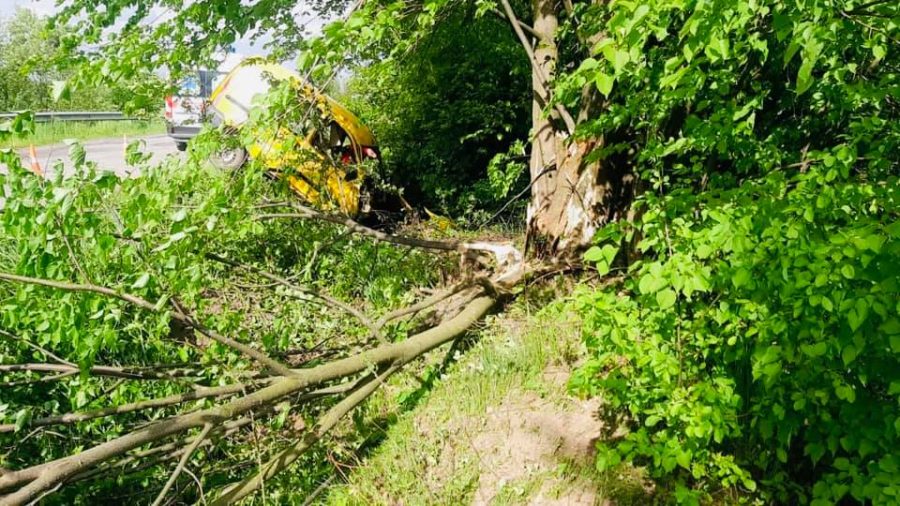 Загинув на місці: на Прикарпатті автівка врізалася в дерево