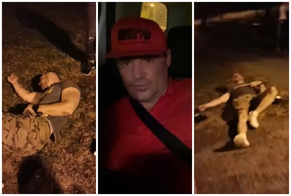 У Сумах чоловік побив ногами до напівсмерті ветерана АТО, що заступився за дівчат. Кадри 18+