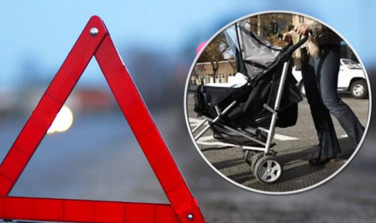 У Нікополі два мопедисти збили дитячу коляску з 6-місячним немовлям