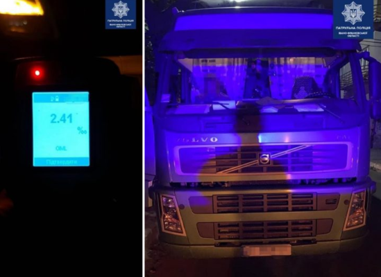 У Франківську патрульні затримали п‘яного водія, який вчинив ДТП і втік