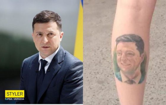 Українець зробив на нозі татуювання з обличчям Зеленського: чоловік став зіркою мережі (фото)