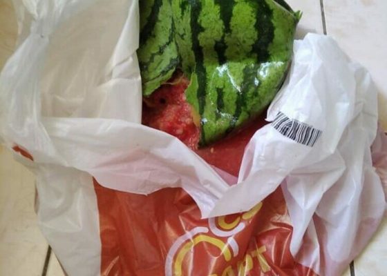 Здувся за ніч: відомий музикант придбав у франківському супермаркеті “наколотий” кавун (фото)