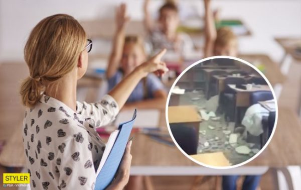 У школі Одеси на дітей впала стеля: момент потрапив на відео