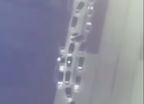 Залужний показав знищення Байрактаром колони ворога