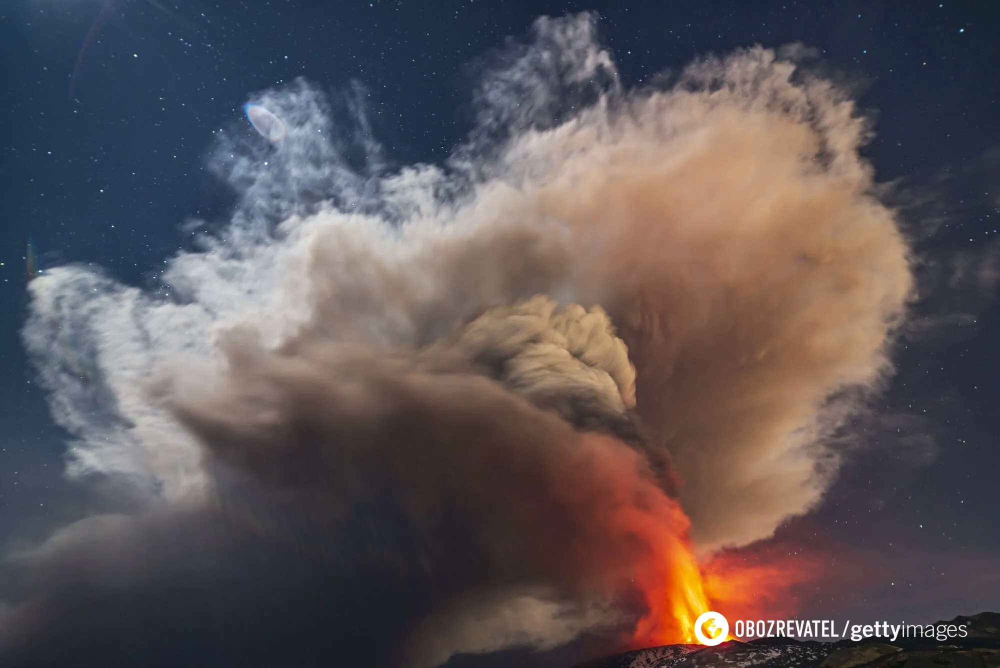 В Італії сталося сильне виверження вулкана Етна. Фото і відео вогняного “пекла”