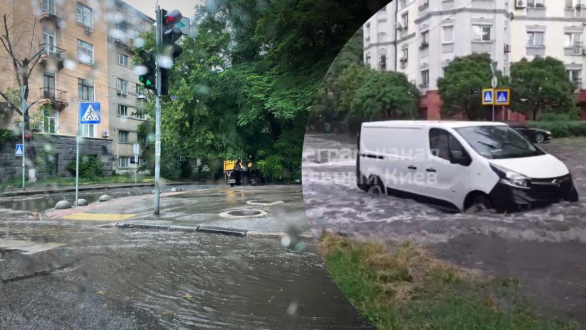 Київ “поплив”: у столиці вирує потужна негода – фото та відео