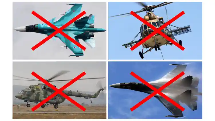 Чотири поспіль: у Росії розбилися два бойові літаки і два вертольоти