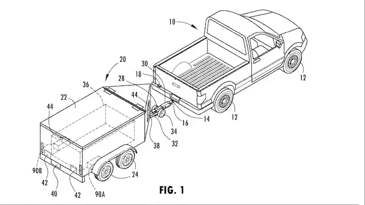Компанія Ford запатентував портативний зарядний причіп
