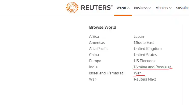 Агенція Reuters припинила називати війну в Україні «кризою»