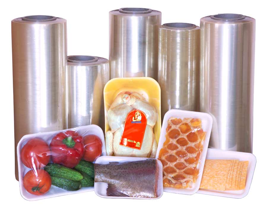 Продукты в стрейч-пленке